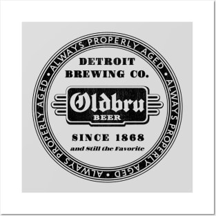 Retro Beer - Oldbru Detroit Brewing Co. Posters and Art